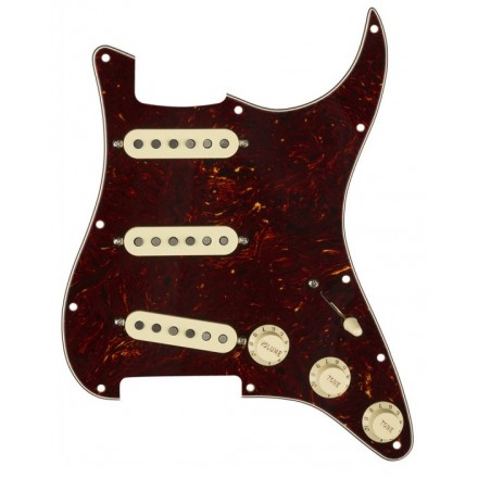 FENDER PRE-WIRED STRAT PICKGUARD CUSTOM SHOP FAT 50'S SSS TORTOISE SHELL
